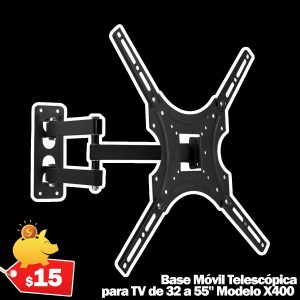 Base Móvil Telescópica para TV 32-55" X400 Carga Máxima 22kg
