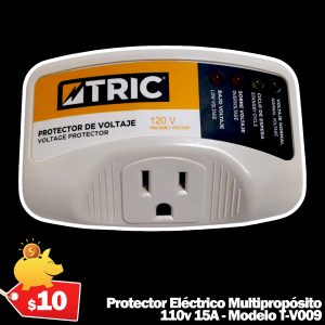 Protector Eléctrico Multipropósito 110V 15A TRIC - Modelo T-V009