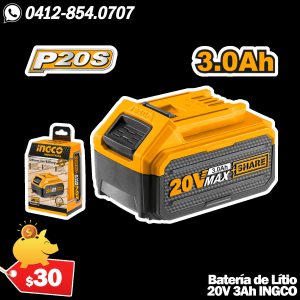 Batería de Litio 3Ah 20V INGCO