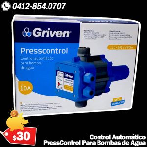 PressControl Automático de Presión para Bombas de Agua GRIVEN