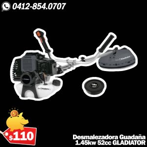 Desmalezadora Guadaña 52cc 1.45kw GLADIATOR
