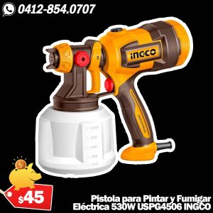 Pistola para Pintar 530W 110V 1000ml 410ml/min INGCO - Modelo USPG4506